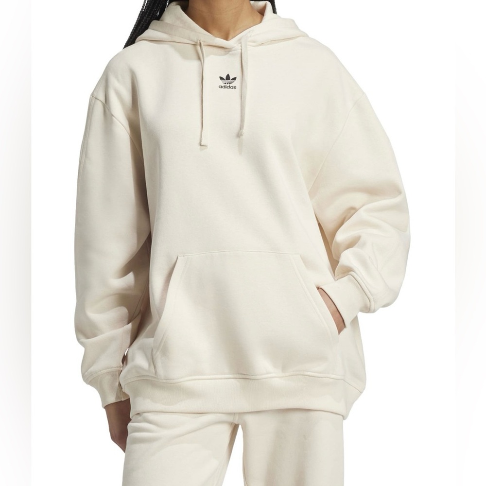 Adidas Cream Hoodie for Women